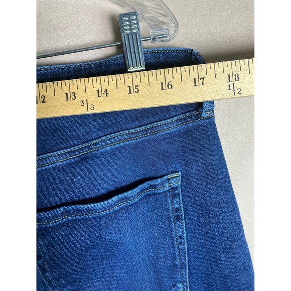 Lauren Conrad Womens High Rise Straight Leg Jeans Dark Wash Size 16 - Picture 5 of 10